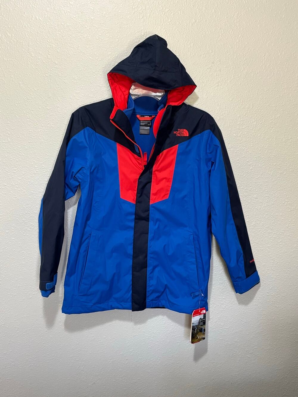 NWT Boys Kids North Face 2 in 1 Hyvent Coat Jacket Snow Fleece, size Large 14/16